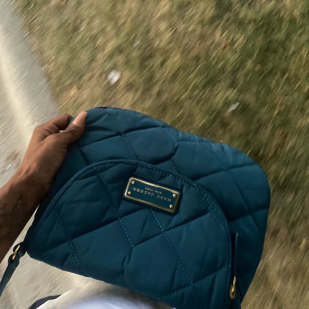 Marc Jacobs Teal Quilted Crossbody Bag